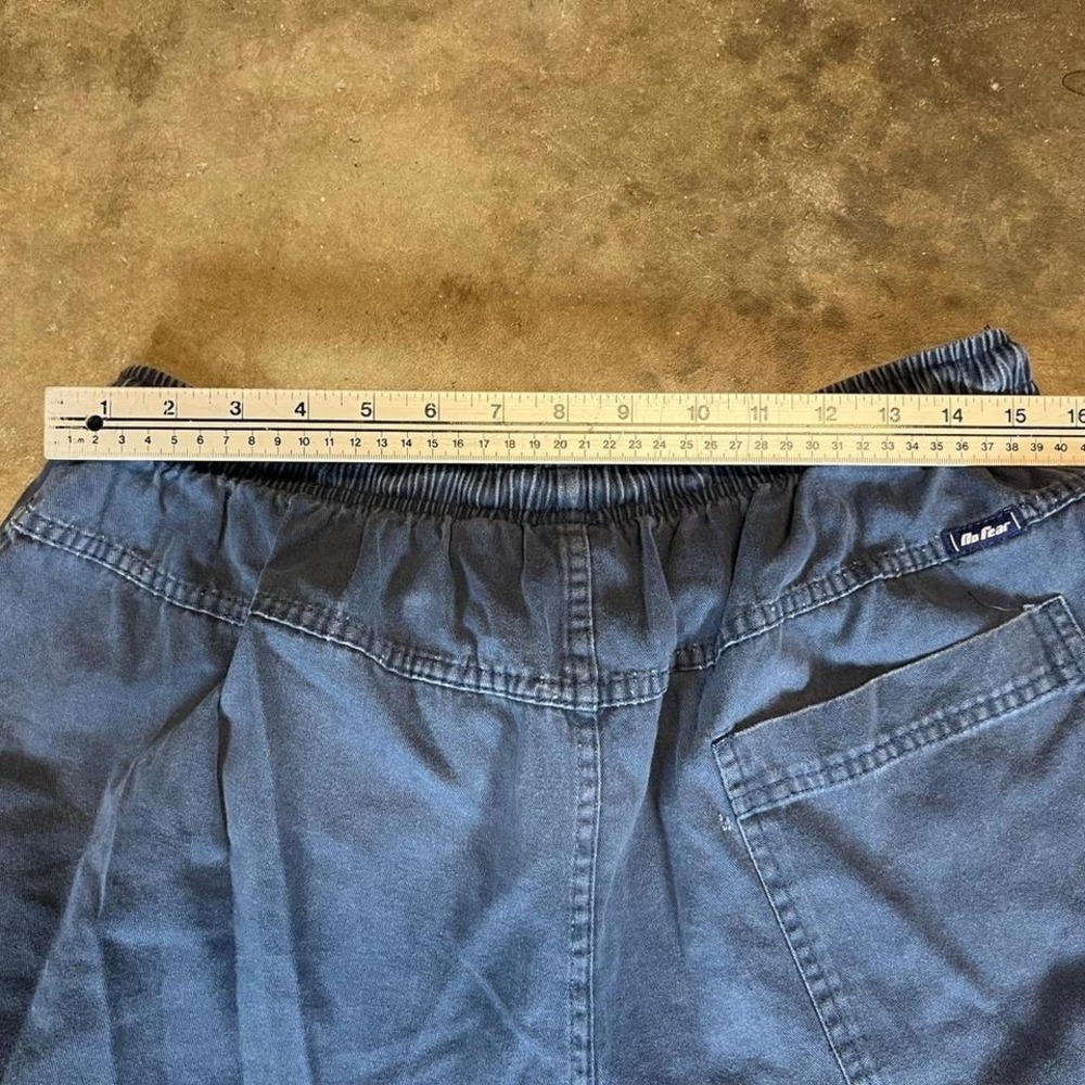 Vintage 90s No Fear navy blue baggy shorts Men's Size XL - Picture 6 of 8